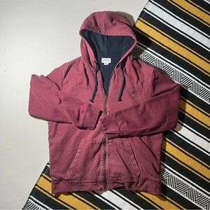 Converse Red and Black Zip-Up Hoodie